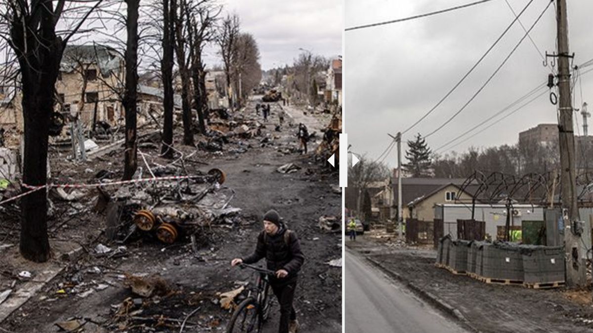 Rok války: Proměna Ukrajiny ve fotkách